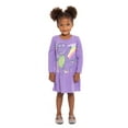 thumbnail image 2 of Barney Toddler Girls Long-Sleeve Graphic Dress, Sizes 12M-5T, 2 of 4
