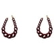 thumbnail image 3 of Collar largo Jumpingount Gargantilla Vintage de cadena gruesa Vino rojo 2piezas, 3 of 6