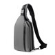 thumbnail image 1 of Dinheiro Bolso de Pecho de Tela de Nylon Mochila a Prueba de Salpicaduras de Gran Capacidad para Hombre Bolso de Pecho para Mujer Gris, 1 of 5