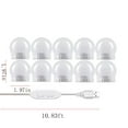 Vecoauto Led Vanity Lights Strip Kit, with 10 Dimmable Light Bulbs for