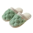thumbnail image 5 of Rokment Women's Slippers Comfy Warm Memory Foam Fuzzy House Shoes Plush Non Slip Indoor Bedroom Winter Slip-On B Size 7, 5 of 6