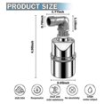 thumbnail image 3 of Automatic Water Level Control Valve 1/2 Inch Stainless Steel Float Ball Valve For Tank Swimming Pool, 3 of 4