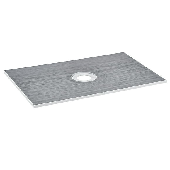KFFKFF Shower Base Kit, Dimensions 60"x38", Features 6.3" Central Outlet, EPS Lightweight Shower Assembly Kits with Pair of Water-Resistant Fabrics, Shower Tray Gradient Rods Suitable for Restroom