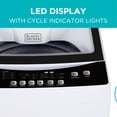 thumbnail image 2 of Lave-linge portable BLACK+DECKER, petit modèle pour usage domestique, capacité de 3 pi² (2,8 m²), 6 programmes, couvercle transparent et écran LED., 2 of 7