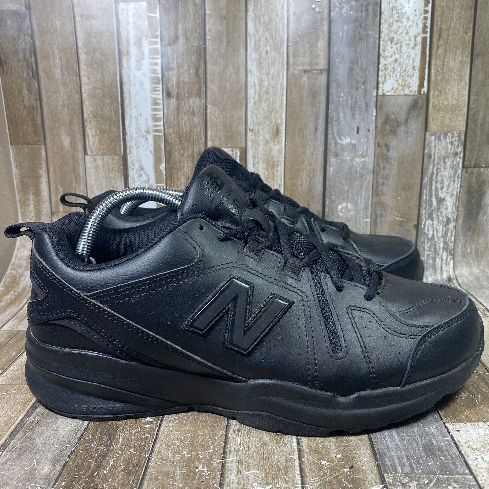 New Balance 608 V5 Shoes Men 8 4E Wide Black Work Walking Sneakers