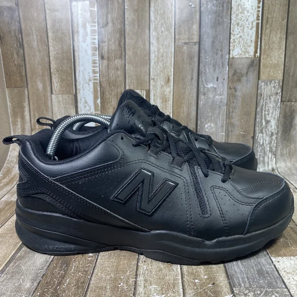 New Balance 608 V5 Shoes Men 8 4E Wide Black Work Walking Sneakers MX608AB5