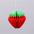 thumbnail image 3 of 10Pcs Strawberry Ball Tissue Craft Paper Decorations Red Pink Paper Strawberry Honeycomb Ball Birthday Party Decoration-Red,20cm, 3 of 8
