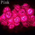 thumbnail image 2 of Cadena de luz LED Flor de rosa Lámpara decorativa con pilas Iluminación colgante para banquete de boda, Rosa Yuarrent HA003522-02, 2 of 6