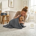 thumbnail image 4 of RIVERSIDE 2 Pack Luxury Bath Sheets 35×70 Soft Quick Dry Extra Large Cotton Towels 600 GSM Hotel Quality Spa - Gray, 4 of 7