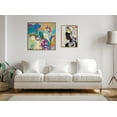thumbnail image 6 of Kate and Laurel Sylvie Abstract Flower Love Framed Canvas Wall Art by Nikki Chu, 30x30 Gold, Modern Colorful Abstract Floral Art for Wall, 6 of 6