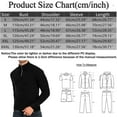 thumbnail image 2 of Afdoent Mens Sweater Male Autumn Winter Half Turtleneck Zipper Sweater Long Sleeve Sweater Casual Pullover Comfy Tops, 2 of 5