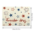 thumbnail image 3 of Blueek 4PCS Patriotic Independence Day Flag Placemats – Festive Insulated Linen for Home & Kitchen Decor, Durable & Easy to Clean, 16x12 Inch, 3 of 6