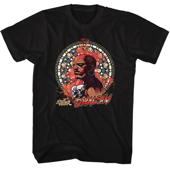 Street Fighter Dhalsim Black Adult T-Shirt