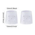 thumbnail image 2 of 2 PCS Protector Del Dedo Del Pie Cubierto La Punta Silicona Transparente Las Puntas Los Pies Transpirables (XS), 2 of 4