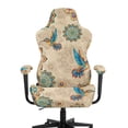 thumbnail image 2 of FUIALDOLG Stretch Armrest Chair Protector Bright Boho Mandala Flower Birds Gaming Chair Cover Non Slip Scratch Proof Computer Chair Slipcover Washable Slipcovers for Home,Office, 2 of 9