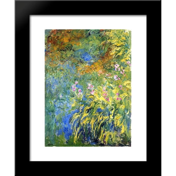 Irises 3 20x24 Framed Art Print by Monet, Claude