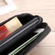 thumbnail image 2 of Bolsa Bolso 5 uds multifunción para hombre, PU, ​​riñonera, cartera para teléfono, cinturón, riñonera (negro 2), 2 of 6