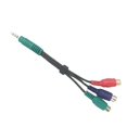 thumbnail image 1 of Cable de audio Dc3.5 a 3 Lotus Head 3.5 One Point Three Av Cable adaptador 3.5 a 3av Cable de extensión hembra 15cm 3 piezas Banban LingWen 8390615920407, 1 of 1