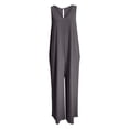 thumbnail image 2 of GILIGEGE Women's Summer Causal Jumpsuits Sleeveless Wide Leg Long Rompers V Neck Strap Loose Baggy Overalls Beach Jumpsuits with Pockets High Waisted Stylish Loose Jumpsuit Vest V Neck Wide Leg, 2 of 7