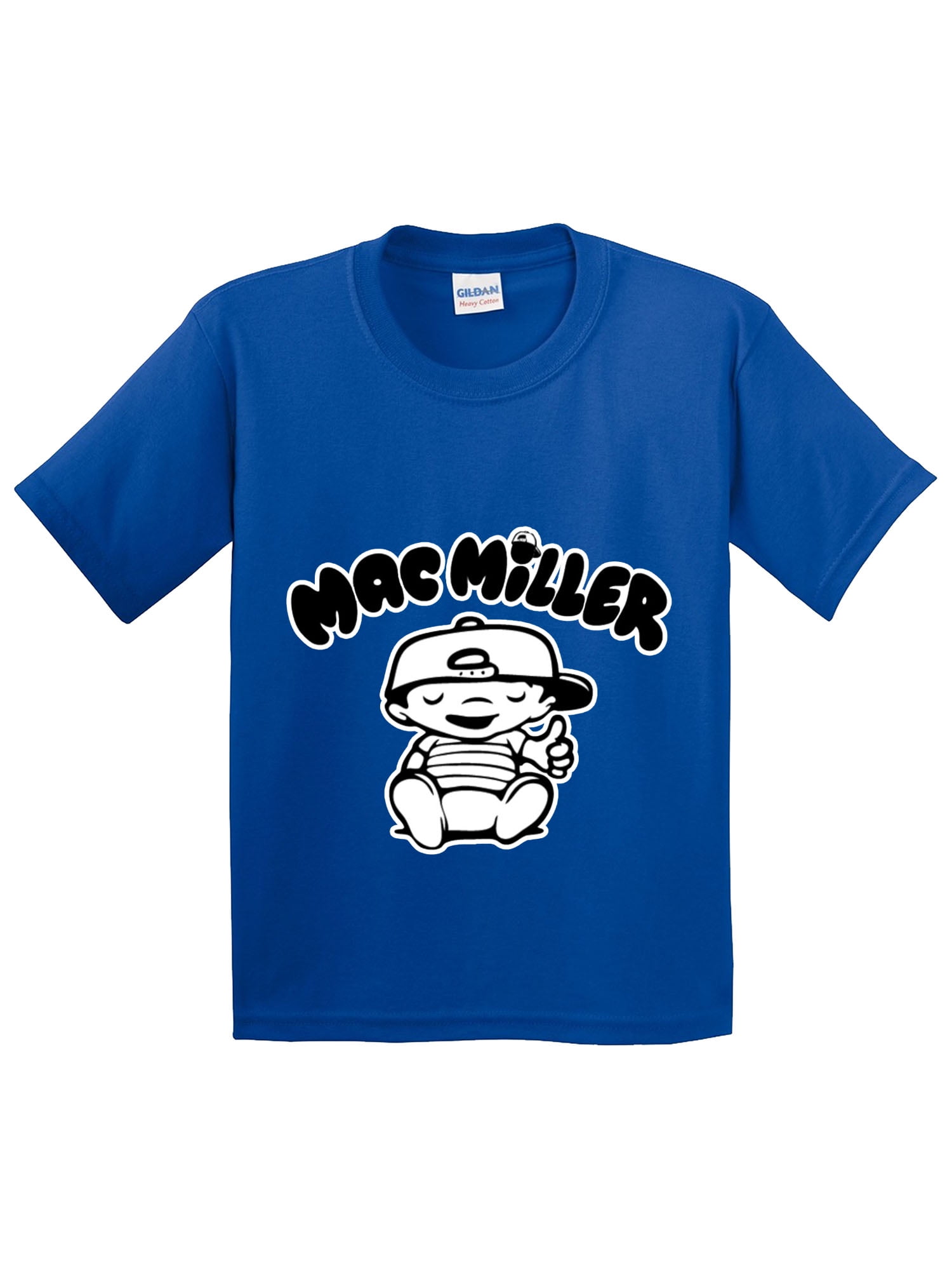 New Way 961 - Youth T-Shirt Mac Miller RIP Rapper Hip-Hop Medium Royal Blue - Walmart.com