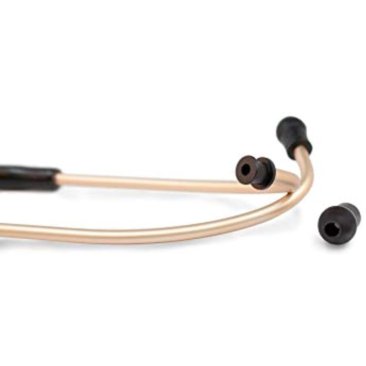 ADC - 619CHM Adscope Lite 619 Ultra Lightweight Clinician Stethoscope with Tunable AFD Technology, Champagne Finish with Black Tubing