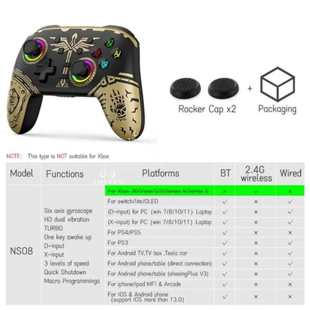 DUFDIE Wireless Gamepad Pro BT Controller OLED/Lite Joyestick / Deck With 6 Axis
