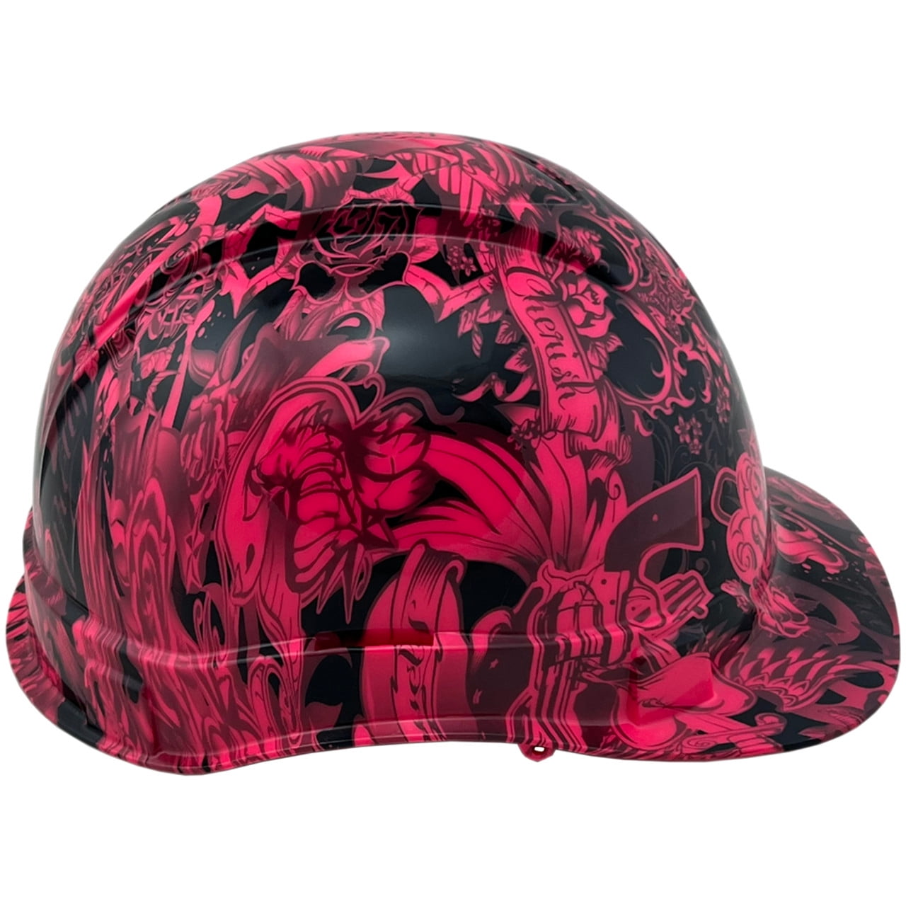 Tattoo Pink Hydro Dipped Hard Hats Cap Style