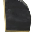 thumbnail image 5 of CosmoLiving by Cosmopolitan 4" Geometric Black Marble Bookends with Gold Inlay (Set of 2), 5 of 8