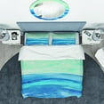 thumbnail image 3 of Designart 'Out to Sea' Geometric Duvet Cover Set, 3 of 4