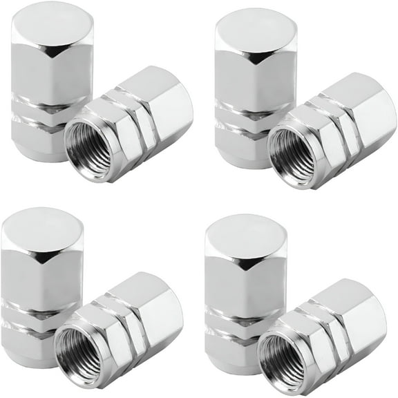 MELIVO Aluminum Alloy Universal Car Tire Valve Stem Caps Dust Covers, 8 Pieces