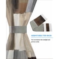 thumbnail image 4 of Abstract Brown Beige Blackout Curtains French Door Curtains for Door Window, Simple Oil Painting Art Privacy Drapery for Patio/Sidelight Doors, 1 Panel with Tieback, 54 x 72 Inches, 4 of 6