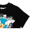 thumbnail image 4 of SEGA Sonic The Hedgehog Little Boys Athletic Pullover T-Shirt and Mesh Shorts Outfit Set Blue / Black 6, 4 of 5