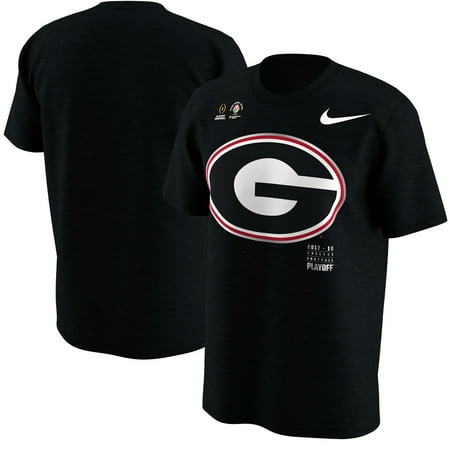 Nice Rose - Georgia Bulldogs Nike College Football Playoff 2018 Rose Bowl Bound Logo T-Shirt - Black
