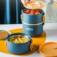 thumbnail image 4 of XYAIYT Boîte à Lunch Bento en Acier Inoxydable Étanche, Compatible Micro-Ondes, Compatible Lave-Vaisselle, Contenant de Rangement pour Aliments avec Isolation pour Adultes, Enfants, Étudiants, Garde les Aliments Chauds avec Cuillère, 4 of 8