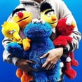 thumbnail image 2 of Blue Kaws Sesame Street Elmo Cookie Doll Kids Plush Toy, 2 of 5