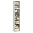 thumbnail image 2 of White Wooden 5-Tier Bookshelf, 68" Floor Standing Open Bookcase Organizer for Display and Storage in Bedroom, Living Room, 2 of 11