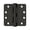 Bronze, variant on 4" H x 4" W Steel Radius Door Hinge Finish: Brushed Chrome
