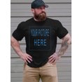 thumbnail image 2 of Men's Plus Size Customizable Print T-Shirt - Light Gray, Stretch Fabric, Round Neck, Short Sleeve, Casual Summer Tee, Custom T Shirt, PLUS SIZE, 2 of 2