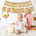 thumbnail image 5 of 2ooya 2Pcs Boho Rainbow Party Banner Set Baby Birthday Party Tail Flag with Sun Sign Linen Letter Hanging Banner for Home Nursery Backdrop Decor, 5 of 6
