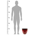 thumbnail image 5 of (EPR12-206 Large Egg Shaped Planter - Modern Indoor & Outdoor Decorative Flower Pot/Box (12 Inch, Red Flower), 5 of 5