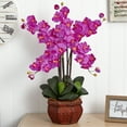 thumbnail image 5 of Phalaenopsis with Decorative Vase Silk Flower Arrangement, Orchid, 5 of 6