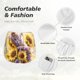 thumbnail image 4 of Balery Daisy Sunflower Lazy Cat Pantalones cortos deportivos para mujer con forro y dos bolsillos, elásticos, para entrenamiento, gimnasio, yoga-Small, 4 of 7