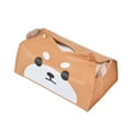 thumbnail image 5 of Cartoon Tissue Box Leather Exquisite Cute Dog Shape V Shaped Opening Button Design Tissue Paper Box Holder Shiba Inu, 5 of 5