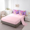 thumbnail image 3 of Erosebridal Cute Princess Musician Bed in a Bag Queen size, Colorful Bow-tie Bed Set, Butterfly Decor, Reversible, 3 of 5