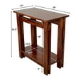 thumbnail image 6 of Solid Acacia Wood Architectural Recliner Table, Mahogany, 6 of 10