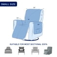 thumbnail image 5 of Subrtex Recliner Chair Cover Reversible Recline Sofa Slipcover with Side Pockets (Small, Gray), 5 of 9