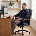 thumbnail image 3 of Waleaf Home Office Chair, Big and Tall Desk Chair 8Hours Heavy Duty Design, Ergonomic High Back Cushion Lumbar Back Support, Computer Desk Chair, Adjustable Executive Leather Chair with Arms, 3 of 11