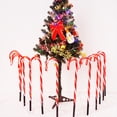 thumbnail image 4 of Paquete de 12 marcadores de camino de bastón de caramelo de Navidad para decoración festiva de césped de jardín de pasarela MFZFUKR CPB-US-DYP965, 4 of 5