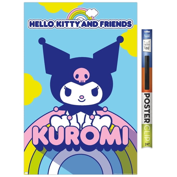 Hello Kitty and Friends: 22 Over The Rainbow - Kuromi Wall Poster, 22.375" x 34"