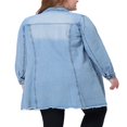 thumbnail image 3 of Unique Bargains Vestes en Jean Longues à Manches Longues pour Femmes, 3 of 6